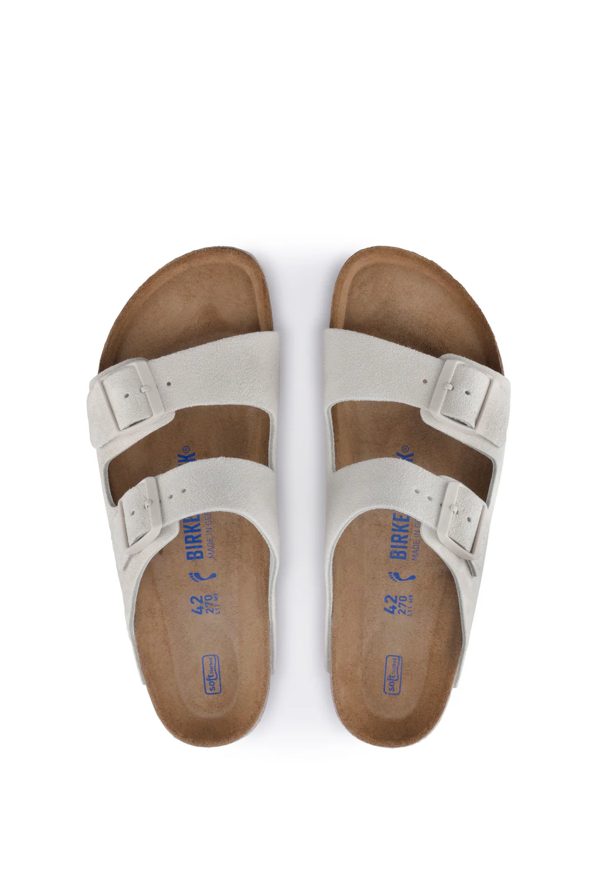 Arizona Sfb Cuir Velours Blanc Antique Étroit