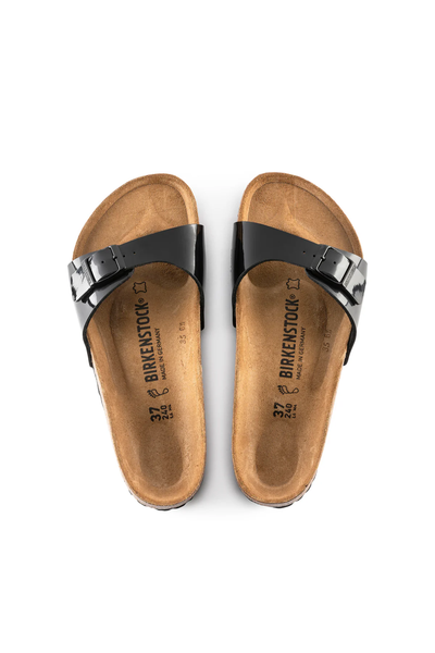 Madrid Patent Black Birko-flor Narrow