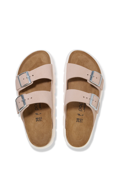 Birken®Stock Arizona Chunky Light Rose Suede Leather Narrow