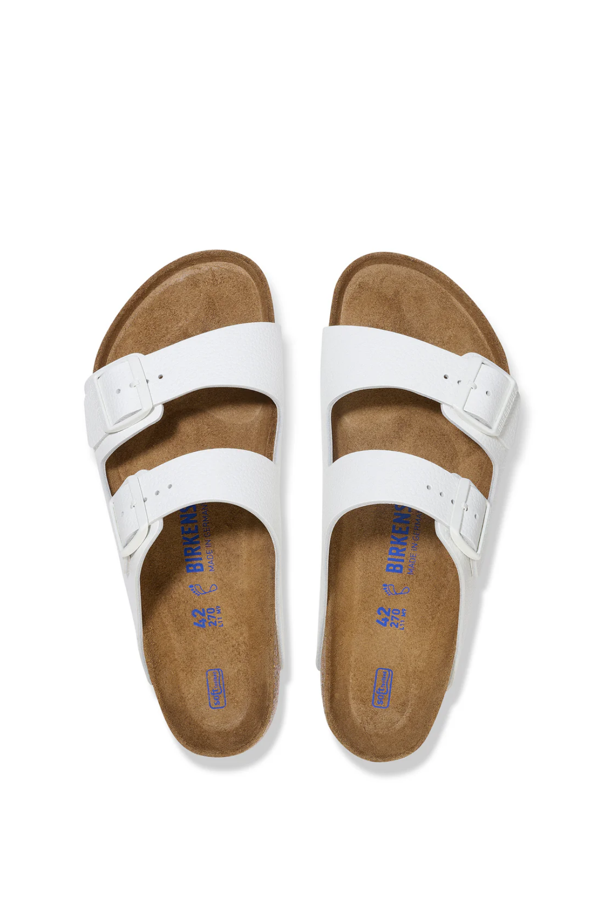 Arizona Sfb White Smooth Leather Étroit