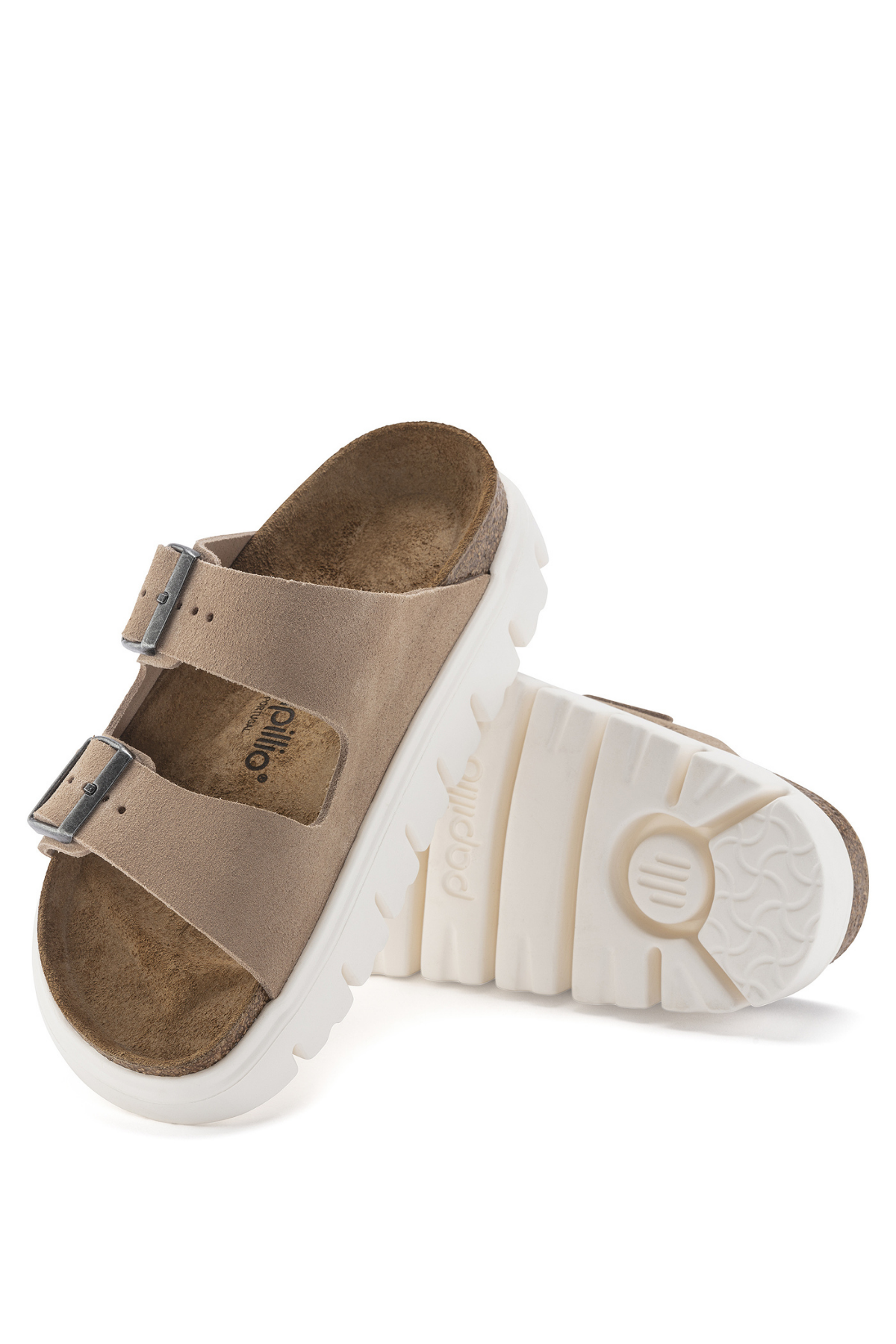 Birken®Stock Arizona Chunky Warm Sand Suede Leather Narrow