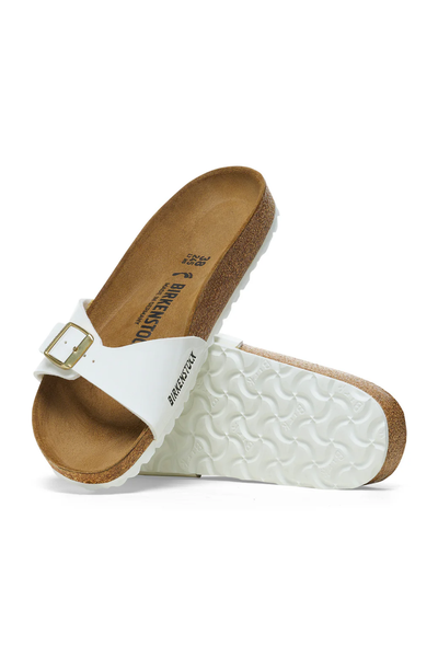 Madrid Patent White Birko-flor Regular