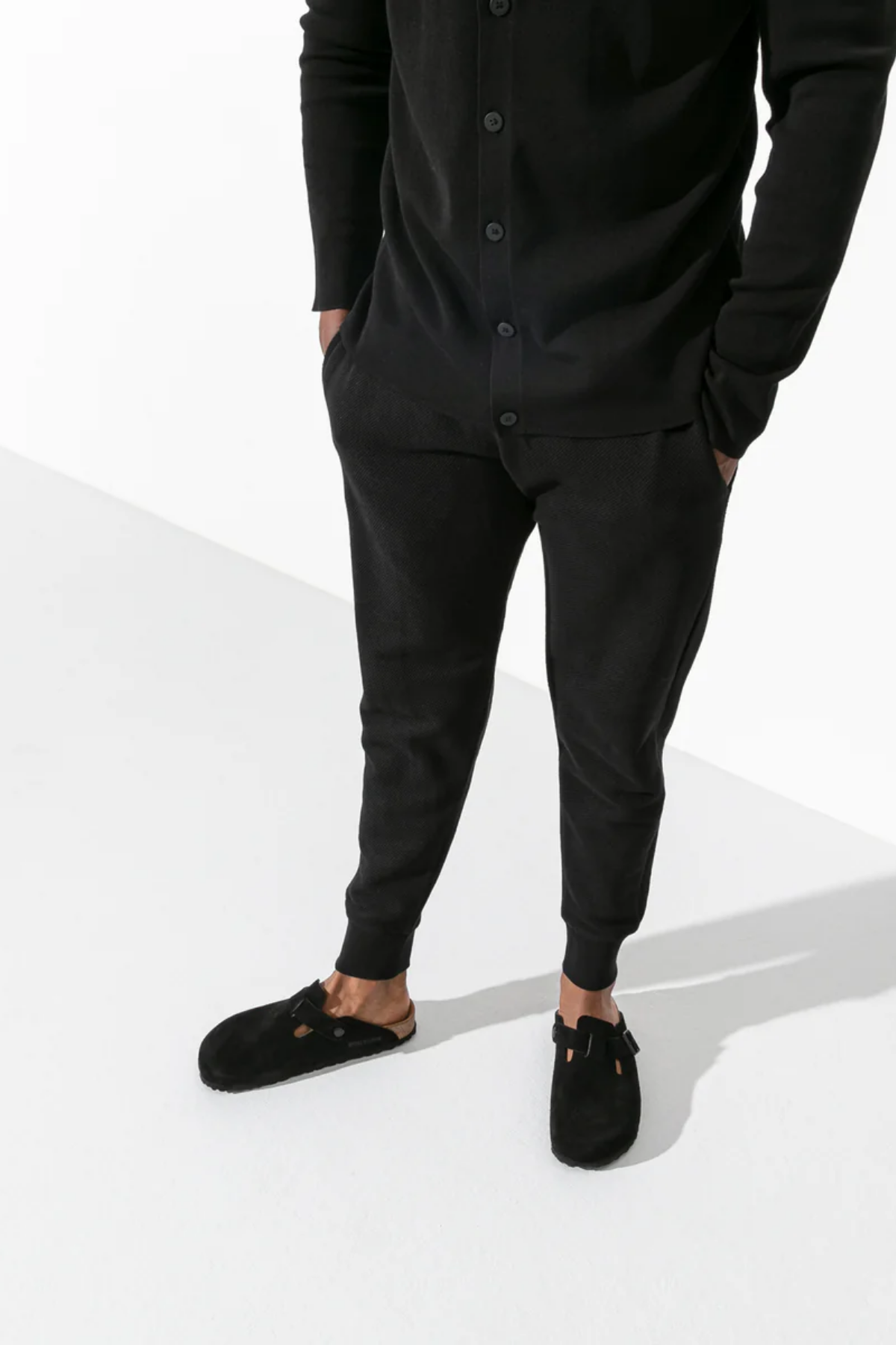 Boston Sfb Black Suede Leather Regular