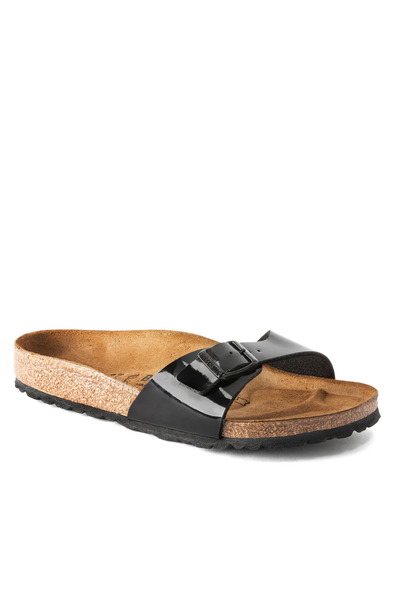 Madrid Patent Black Birko-flor Étroite