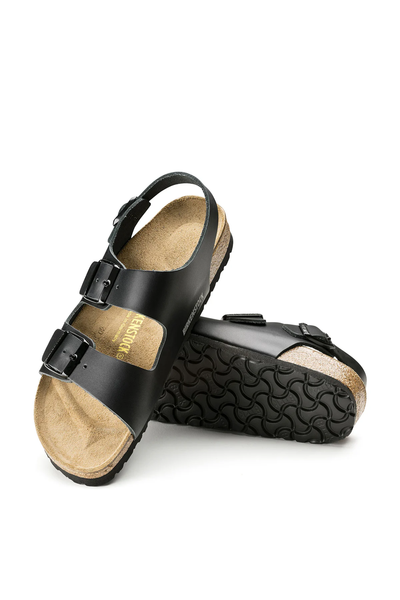 Birken®Stock Milano Black Smooth Leather Narrow