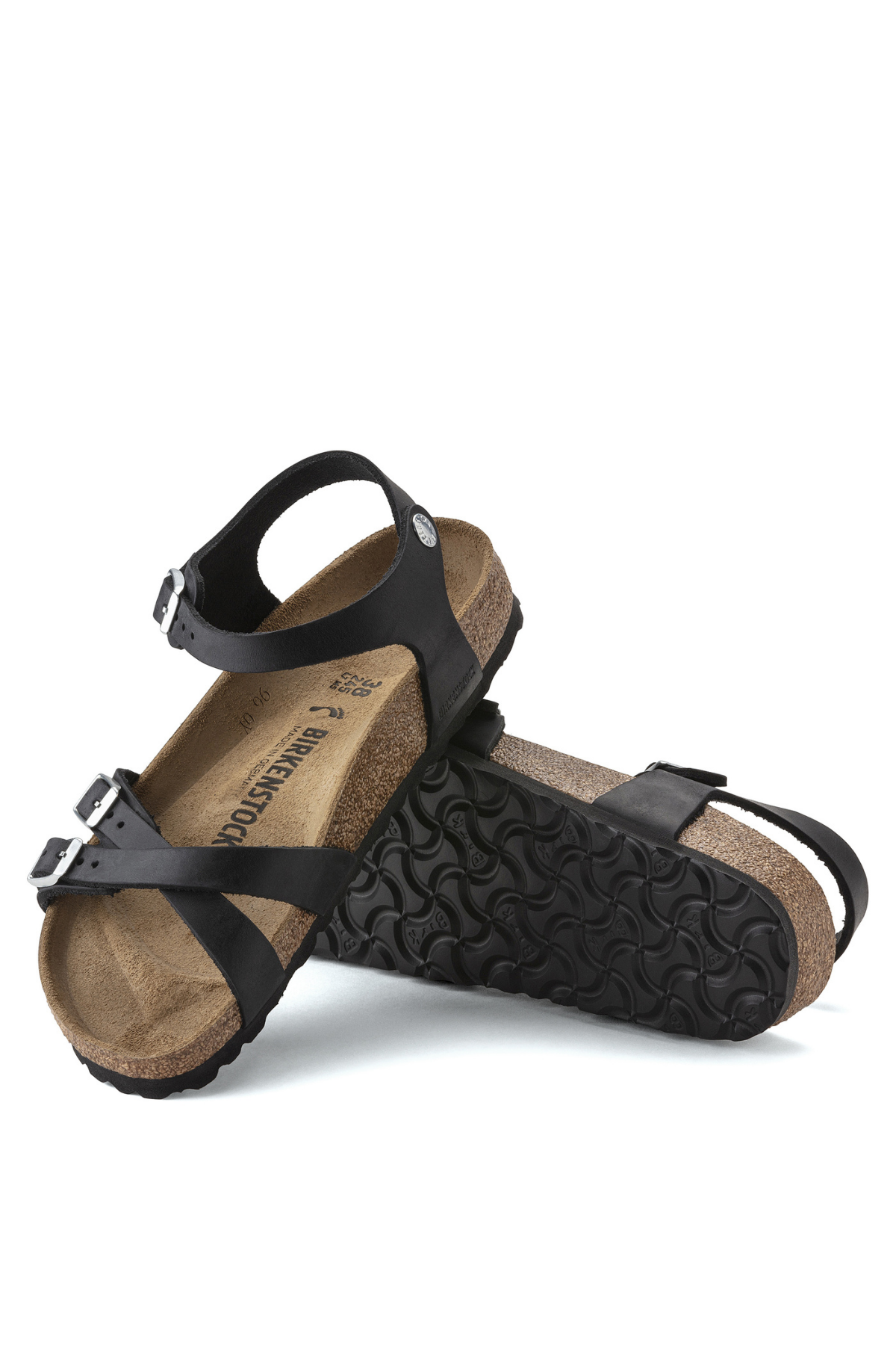 Kumba Black Oiled Leather Narrow