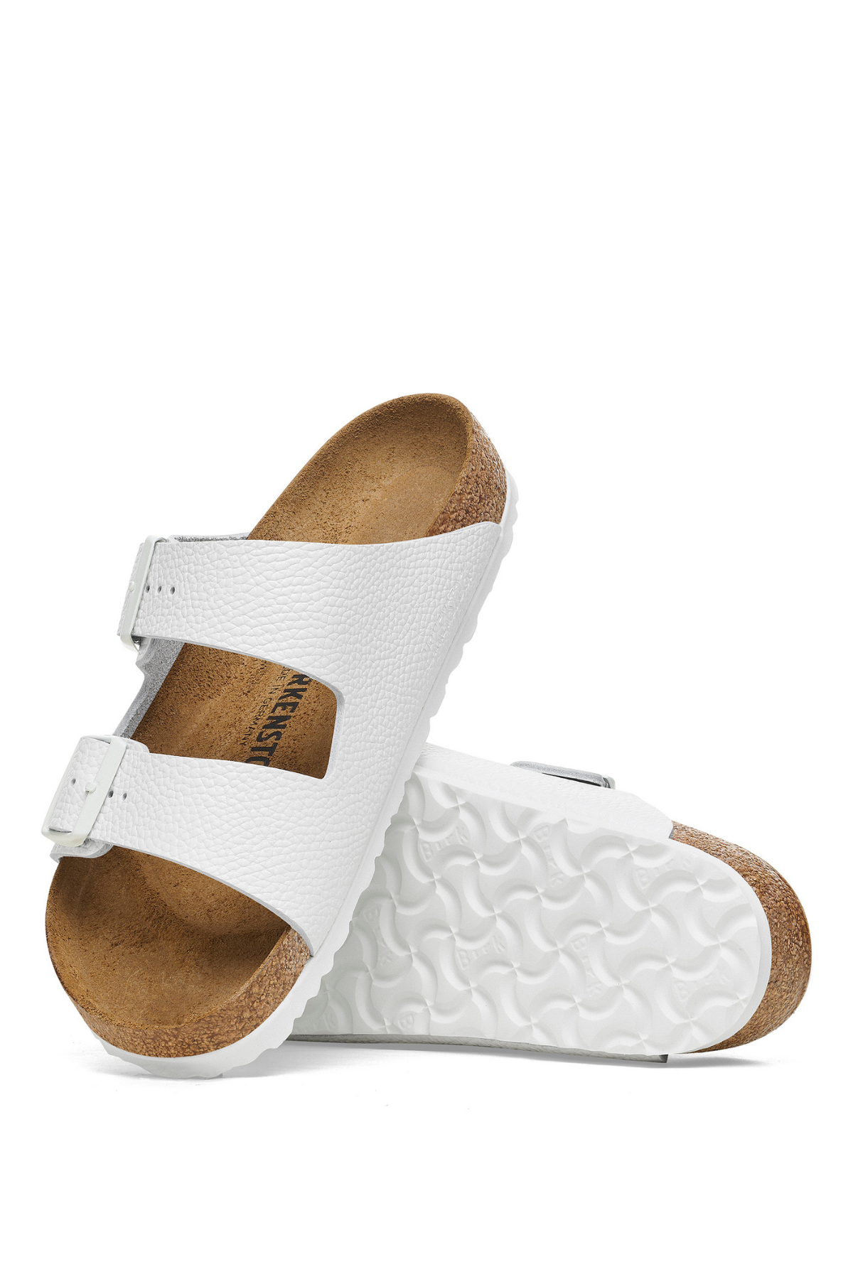 Arizona White Smooth Leather Narrow