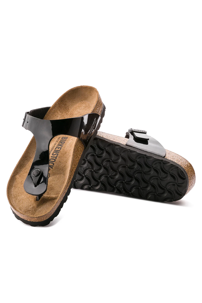 Gizeh Patent Black Birko-flor Regular