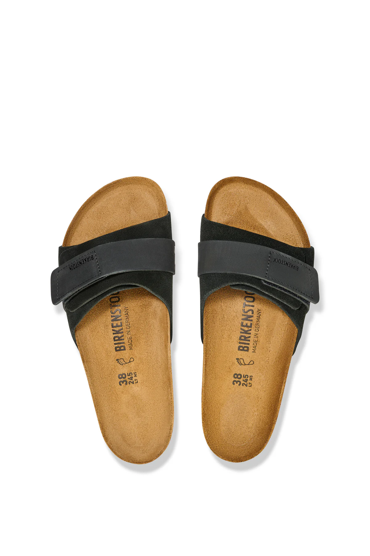 Oita cuir suède/nubuck noir étroit