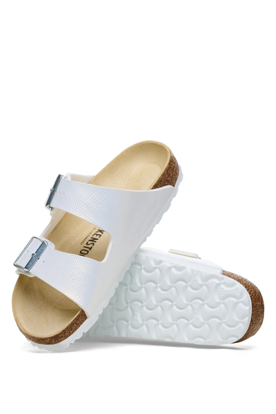 Arizona Shiny Embossed White Embossed Birko-flor Regular
