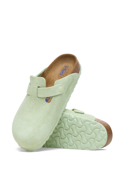 Boston Sfb Faded Lime Suede Leather Narrow