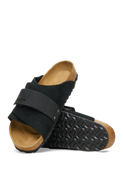 Kyoto Black Suede/nubuck Leather Narrow