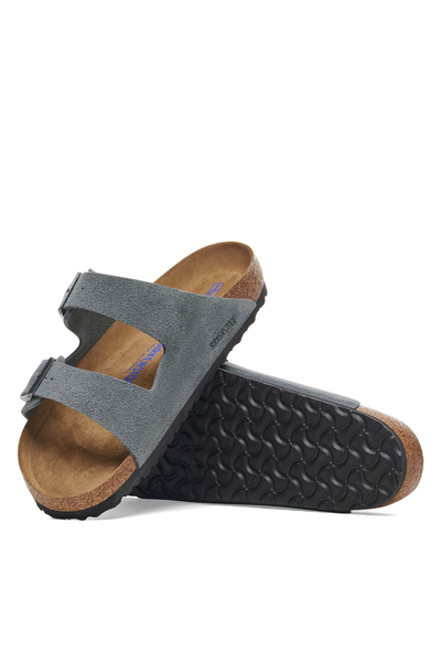 Arizona Sfb Basalt Grey Cuir velours étroit