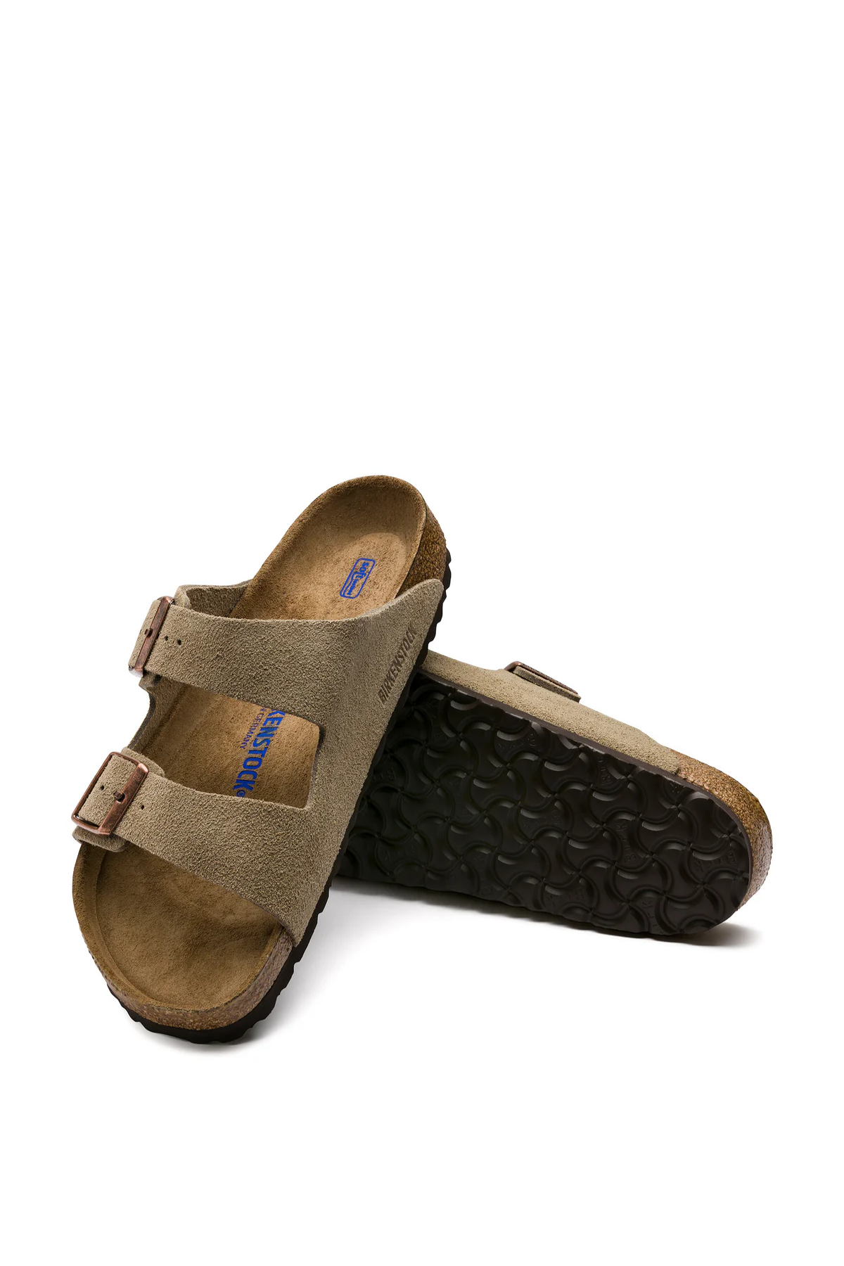 Arizona Sfb Taupe Suède Cuir Étroit