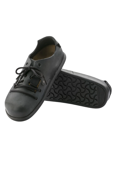 Montana Cuir Huilé Noir Étroit