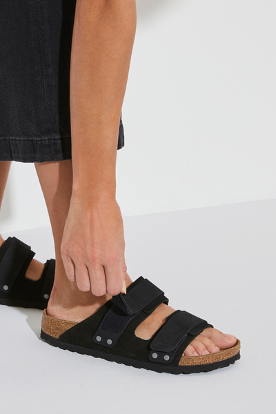Cuir velours/nubuck noir Uji Regular