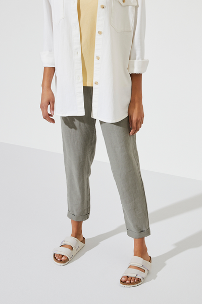 Uji cuir suédé/nubuck blanc cassé Regular