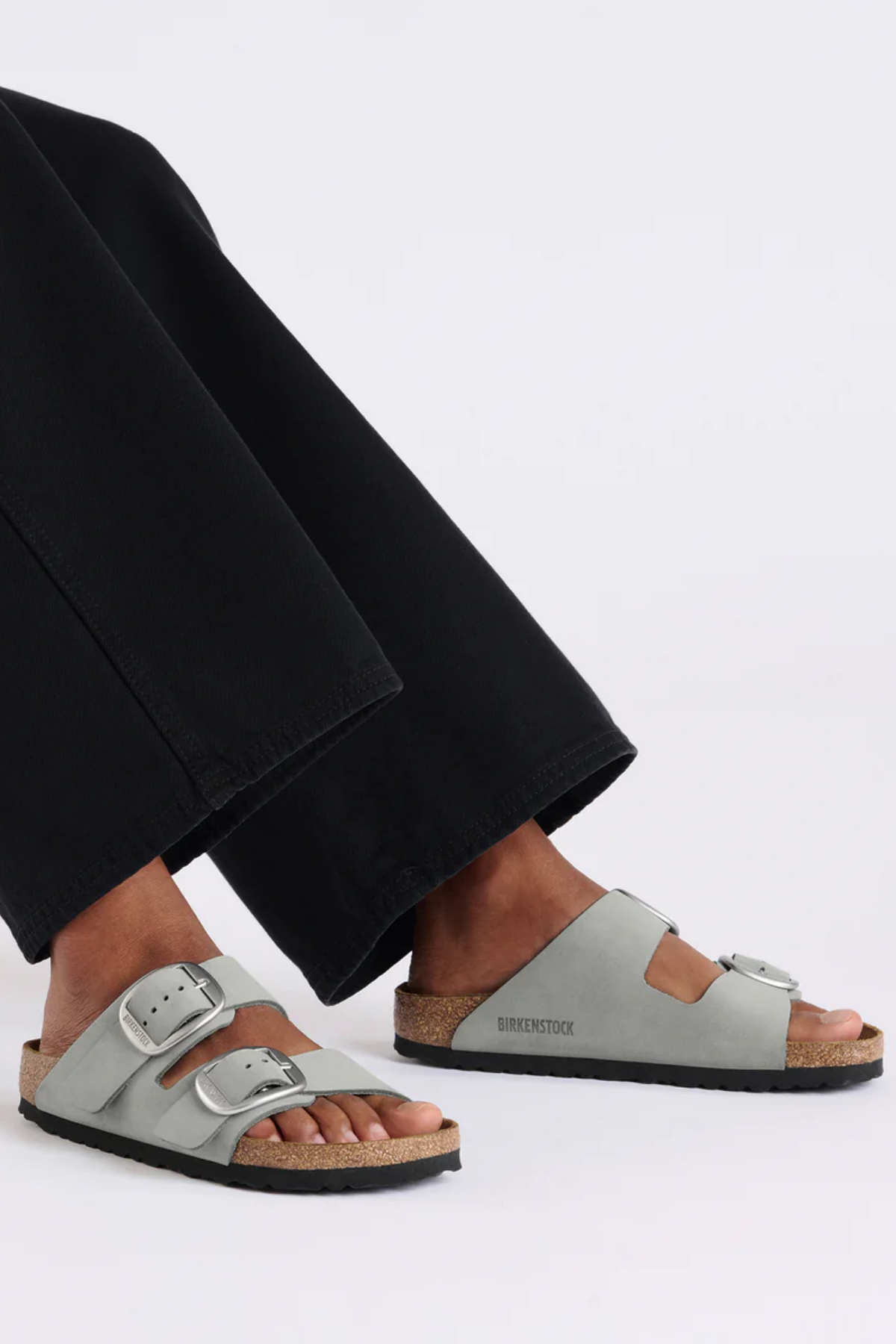 Arizona Big Buckle Cuir Nubuck Sauge Pure Regular