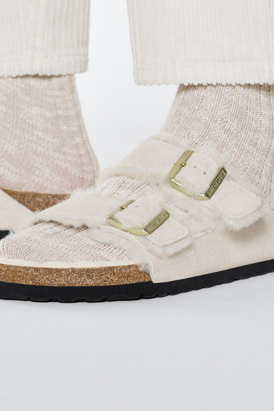Arizona Shearling Cuir Suède/mouton Blanc Antique Regular