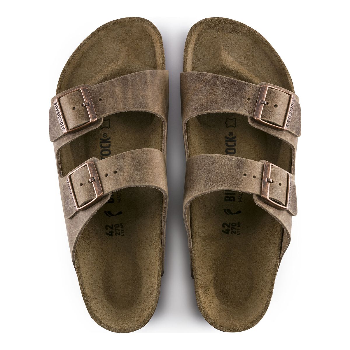Arizona Oiled Leather Sandal Tobacco