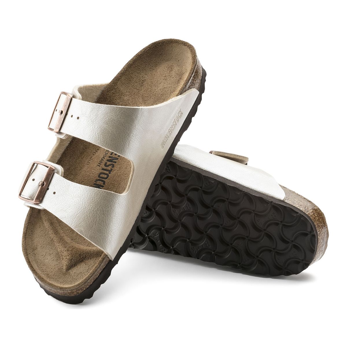 Arizona Birko-Flor Sandal Graceful Pearl White