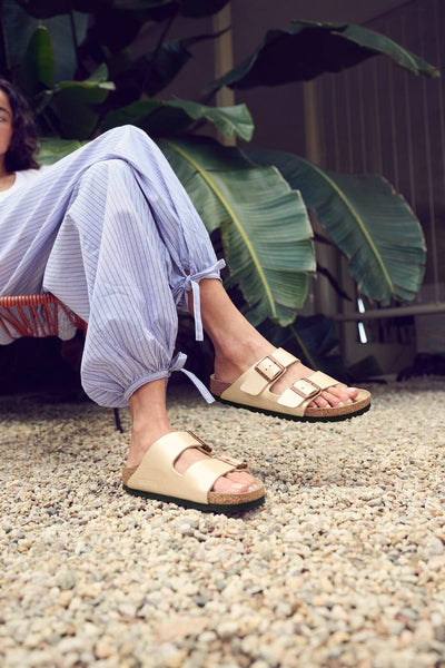 Arizona Birko-Flor Sandal Graceful Pearl White