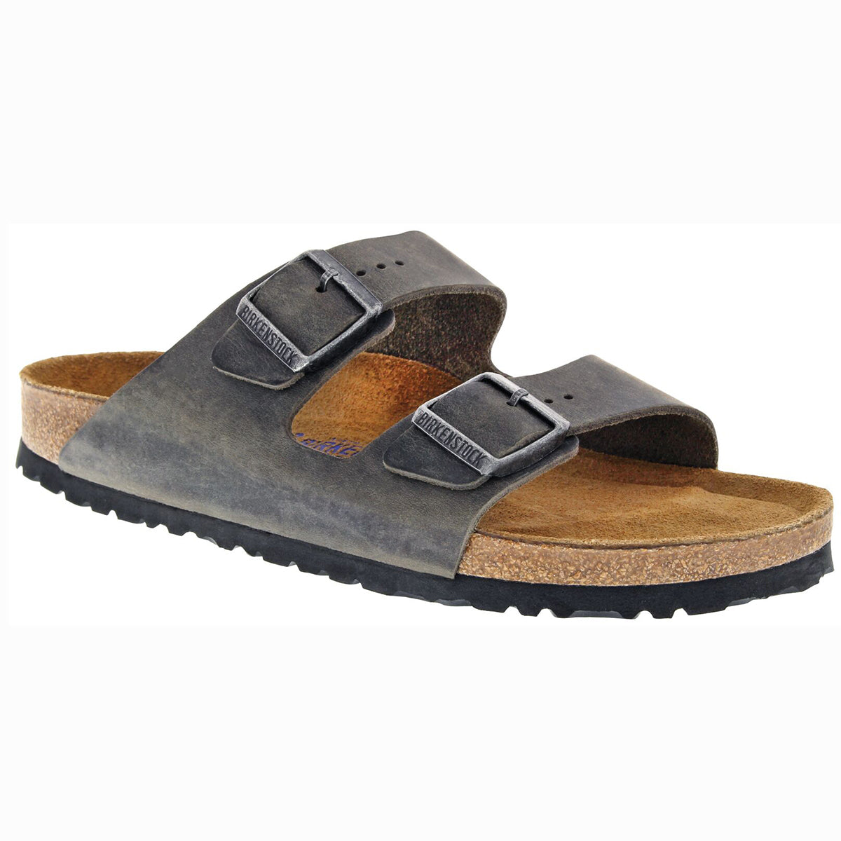 Arizona Soft Footbed Iron Grey Huiled