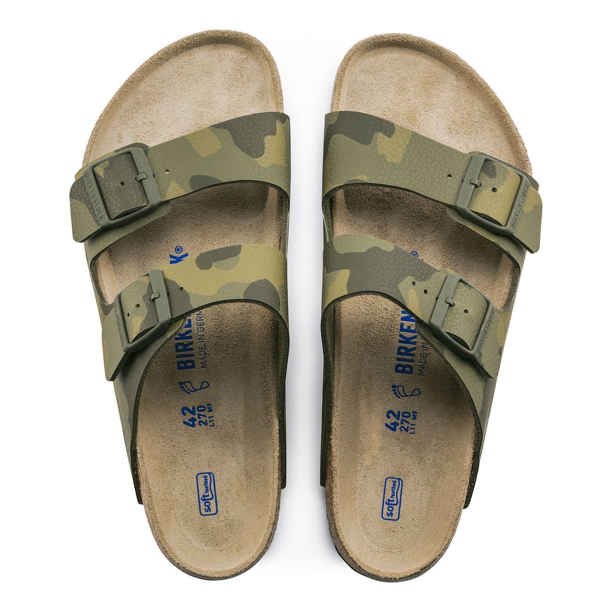 Birken®Stock Arizona Soft Footbed — Camo Green Birko-Flor (Men’s)