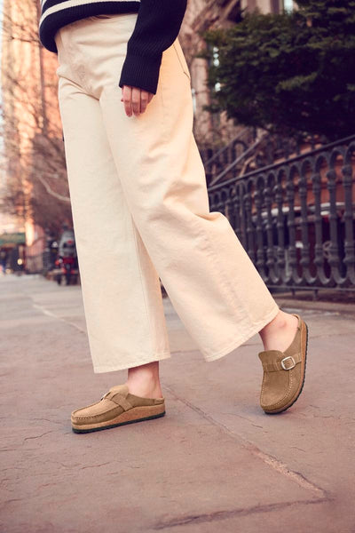 Birken®Stock Buckley Clog in Gray/Taupe