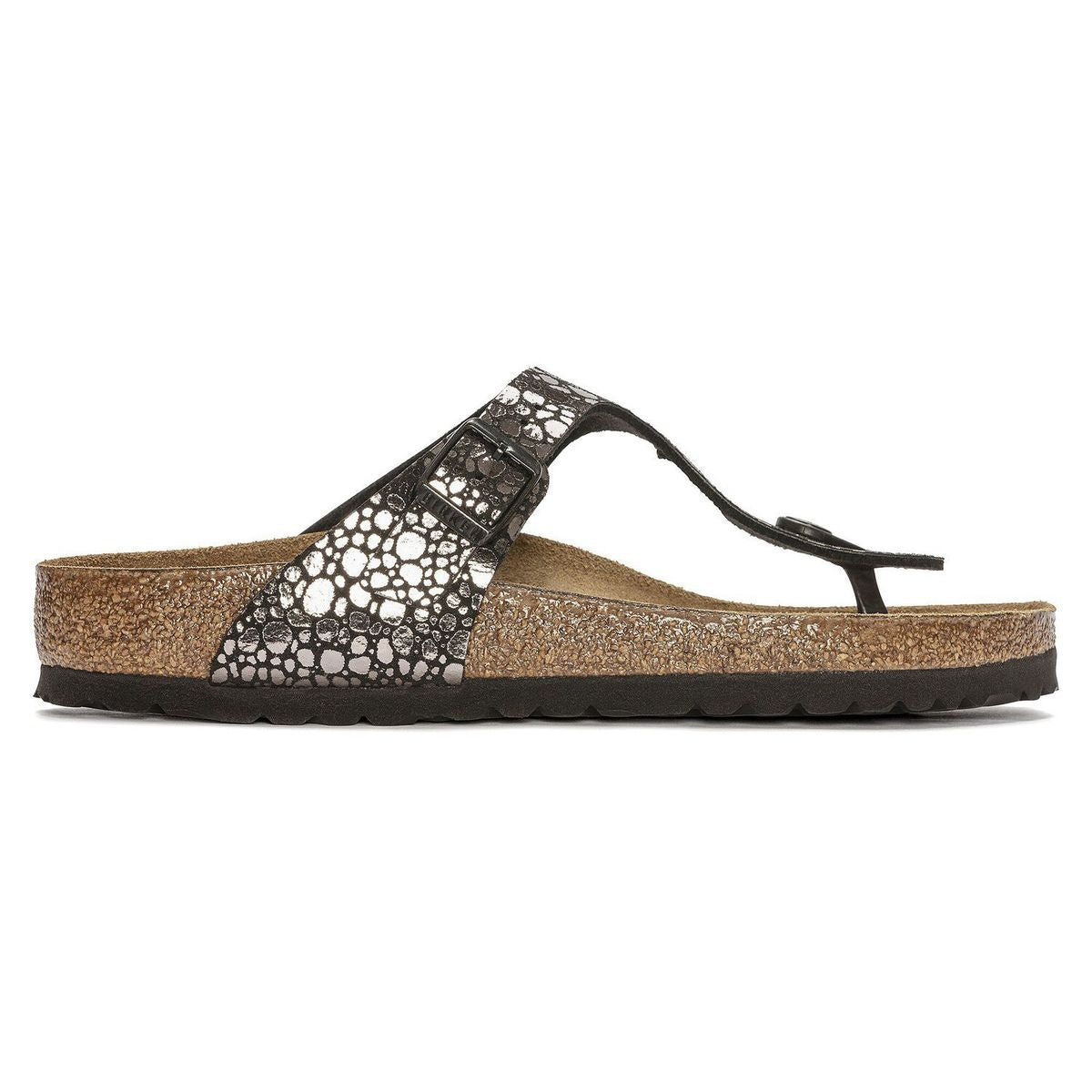 Birken®Stock Gizeh Birko-Flor en Noir Métallisé