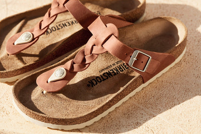 Gizeh Braided Oiled Leather in Cognac