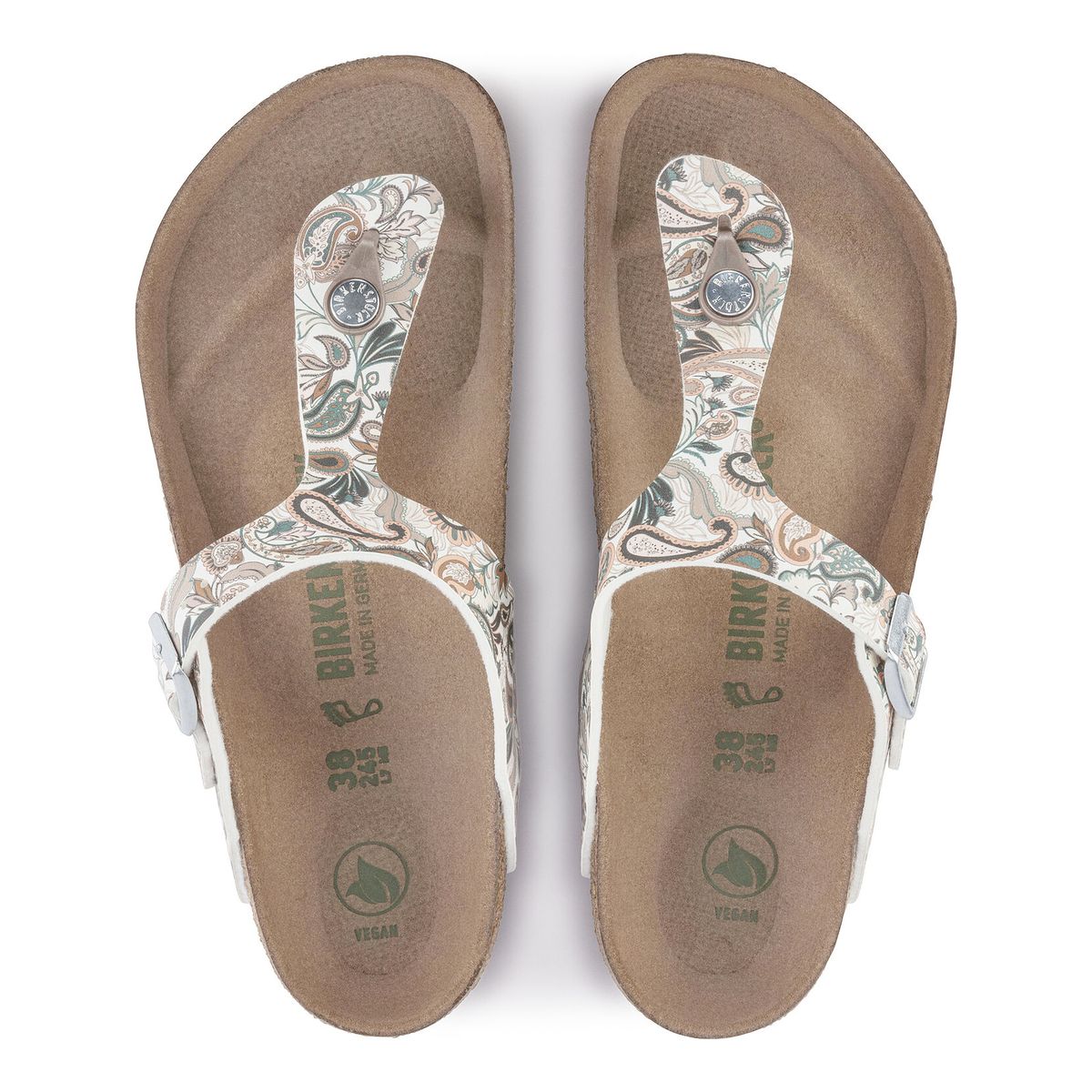 Birken®Stock Gizeh Vegan White Floral