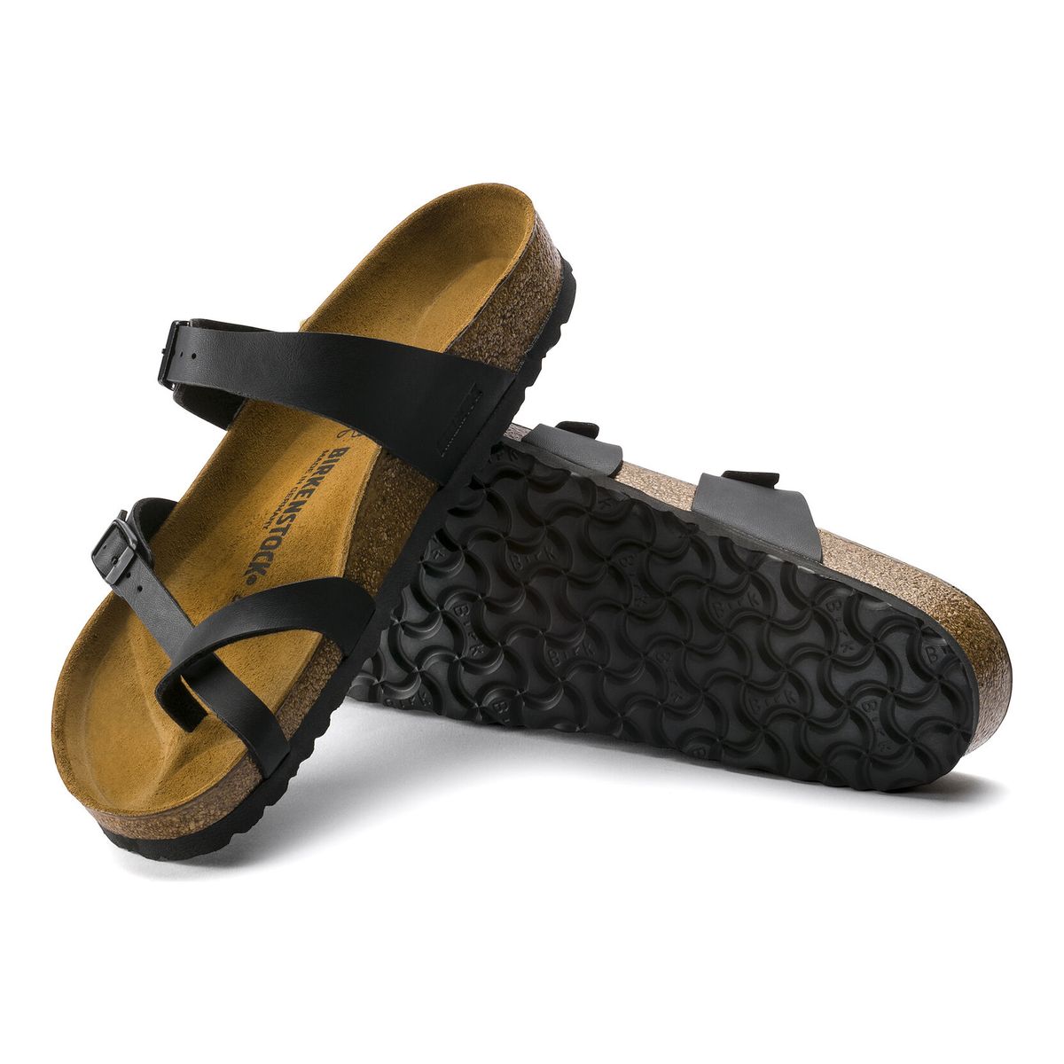 Sandales femme Mayari Birko-Flor noires