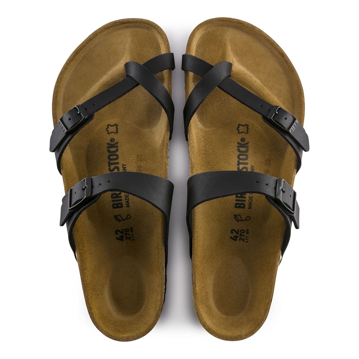 Sandales femme Mayari Birko-Flor noires