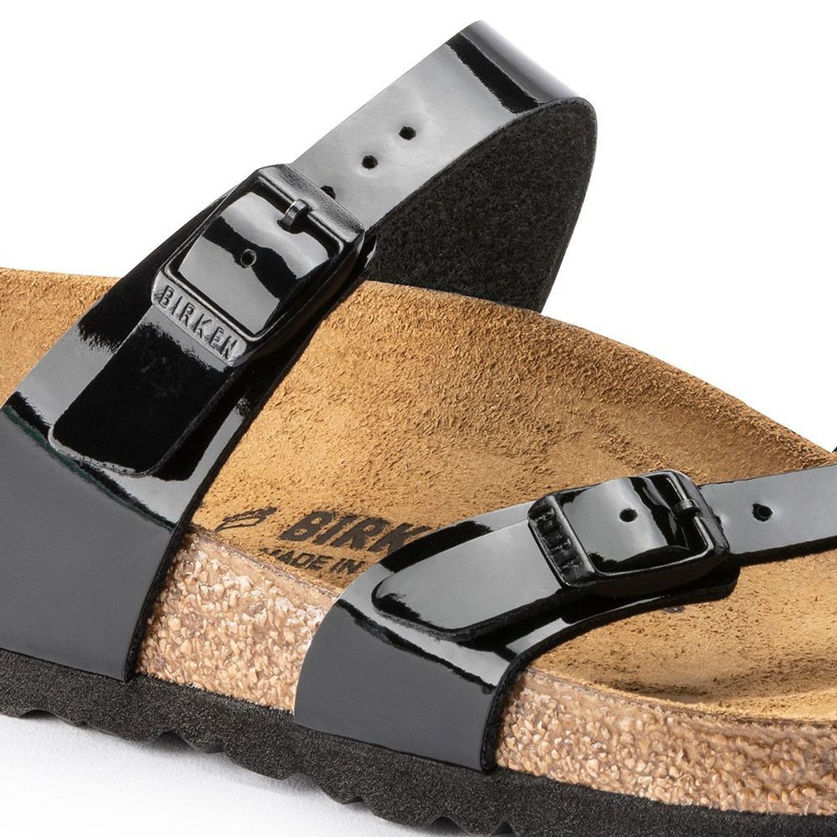 Mayari Birko-Flor Femme en Noir Laqué