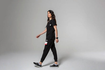 Birken®Stock QO400 Slip on Unisex Work Sneaker in Black
