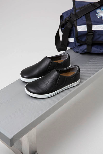 Birken®Stock QO400 Slip on Unisex Work Sneaker in Black
