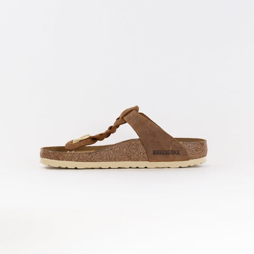 Gizeh Braided Geöltes Leder (Damen) - Cognac