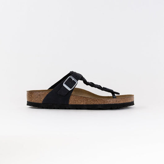 Gizeh Braided Geöltes Leder (Damen) - Schwarz