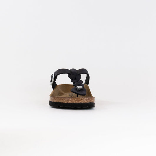 Gizeh Braided Geöltes Leder (Damen) - Schwarz