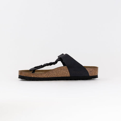 Gizeh Braided Geöltes Leder (Damen) - Schwarz