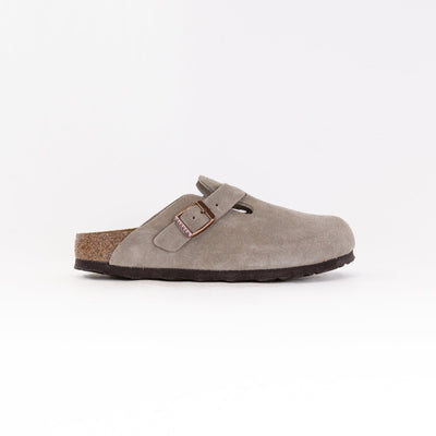 Boston Weiches Fußbett (Unisex) - Taupe Veloursleder