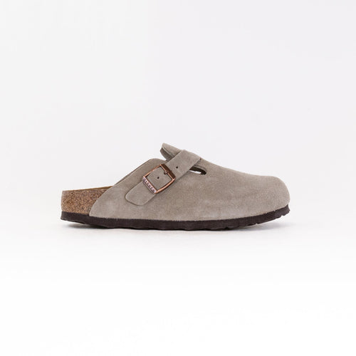 Boston Weiches Fußbett (Unisex) - Taupe Veloursleder