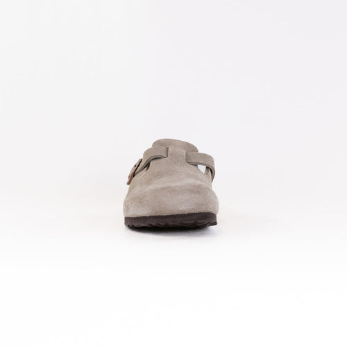 Boston Weiches Fußbett (Unisex) - Taupe Veloursleder