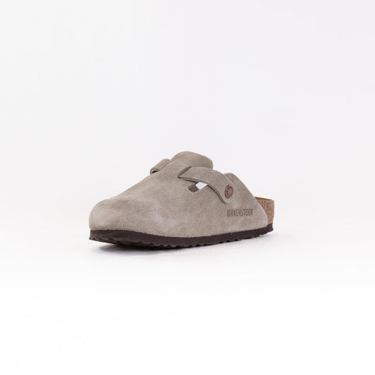 Boston Weiches Fußbett (Unisex) - Taupe Veloursleder