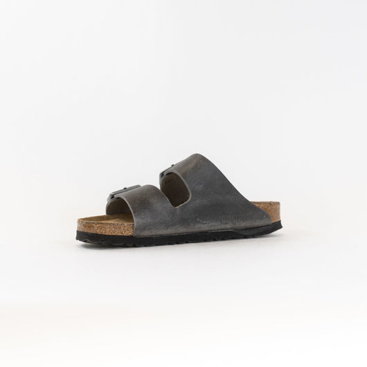 Arizona Weiches Fußbett (Unisex) - Eisengrau Geöltes Leder