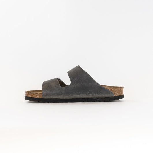 Arizona Weiches Fußbett (Unisex) - Eisengrau Geöltes Leder