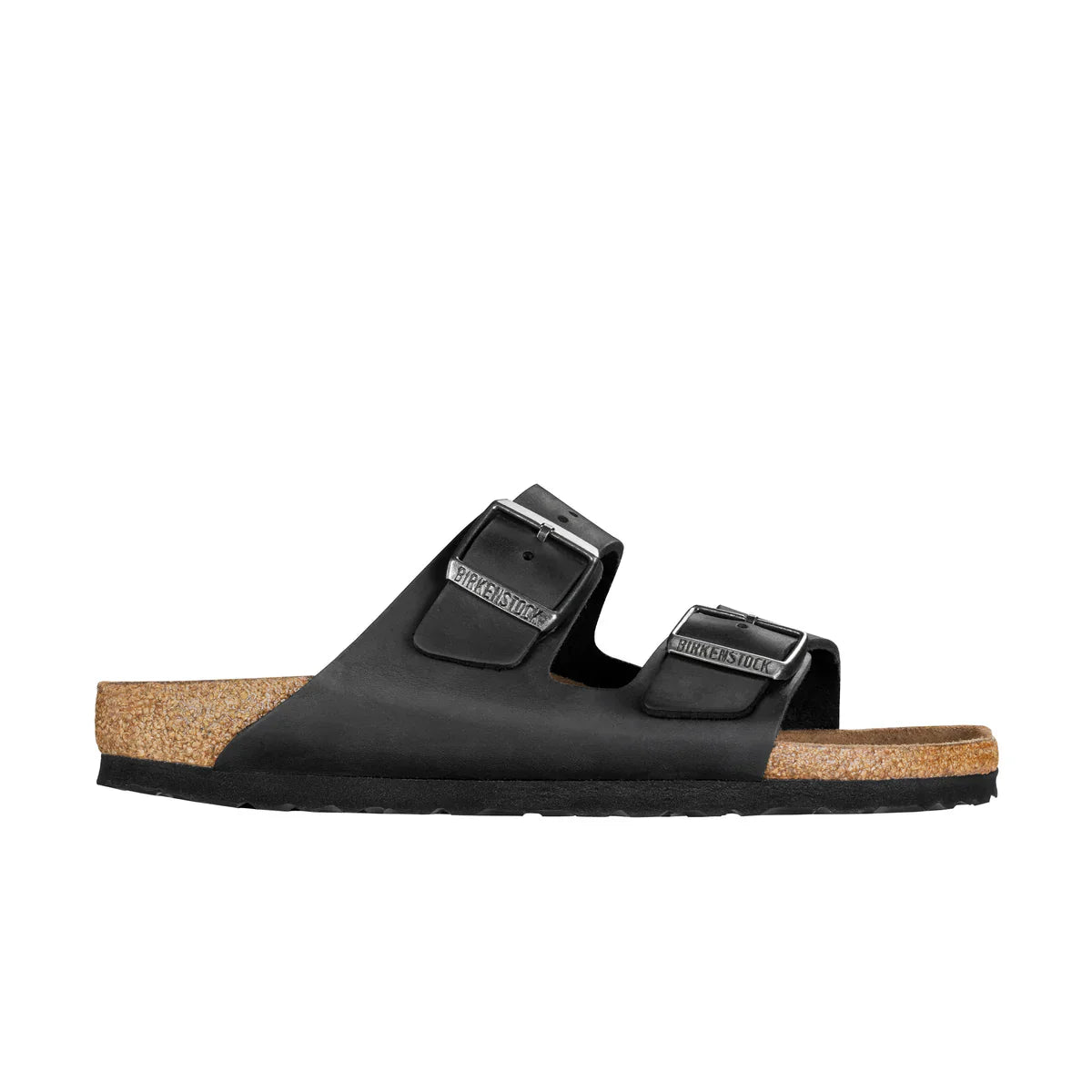 Arizona Cuir Huilé Noir Étroit