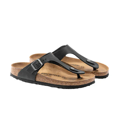 Gizeh cuir huilé noir