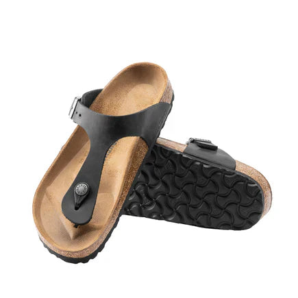 Gizeh cuir huilé noir